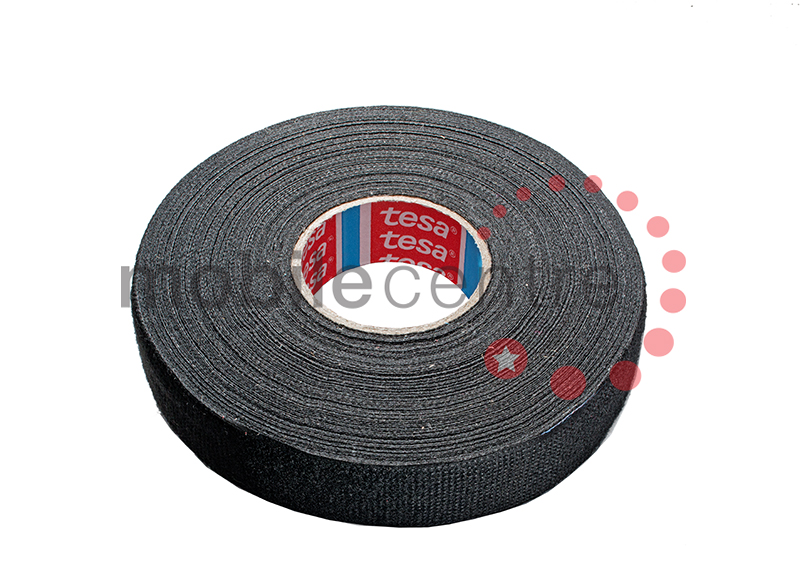 19mm x 25m TESA Tape PET FLEECE CABLE ROLL ADHESIVE CLOTH FABRIC WIRING HARNESS 